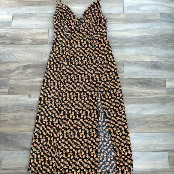 Urban Outfitters Mariah Lace-Up Midi Slip Dress - Picture 9 of 15